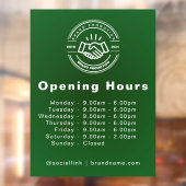 オープンハウス ミニマリスト 小規模ビジネス ネーム ブランディング ウィンドウサイン (シート2)