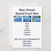 オープンハウス!招待状スクールイベントアジサイ 招待状 (裏面)