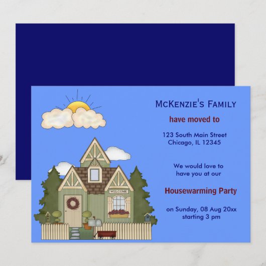 オープンハウス 案内状 (正面/裏面)