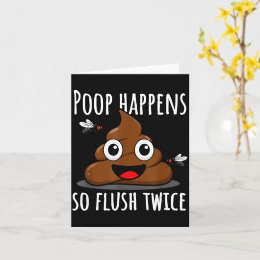 オープンハプニングス  フルウィスが面白すぎるトイレユーモア カード (黄色い花)