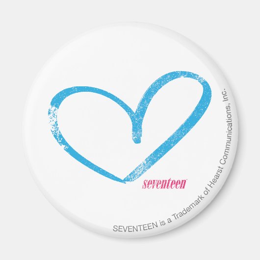 オープンハートアクア マグネット (正面)