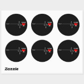 オープンハートバイパス手術ハート攻撃生存者 ラウンドシール (シート)