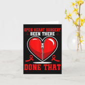 オープンハート外科患者ハート病待ち カード (黄色い花)