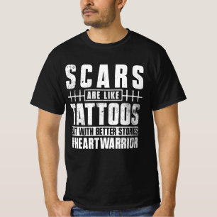 オープンハート手術の生存者の傷跡はタトゥーのようなものである Tシャツ