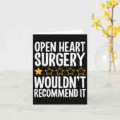 オープンハート手術は推奨しない カード (黄色い花)