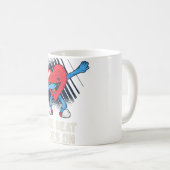 オープンハート手術シャツ生存者攻撃後回復 コーヒーマグカップ (正面右)