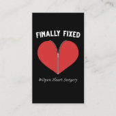 オープンハート手術回復操作のバイパス 名刺 (正面)