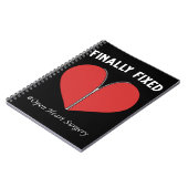 オープンハート手術回復操作バイパス ノートブック (左側)