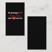 オープンハート手術後のバイパス回復が順調に 名刺 (正面/裏面)