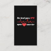 オープンハート手術後のバイパス回復が順調に 名刺 (正面)