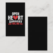 オープンハート手術患者バイパス回復 名刺 (正面/裏面)