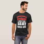 オープンハート手術生存者五倍バイパス聞く Tシャツ (正面フル)