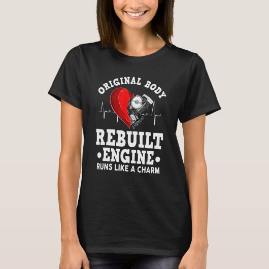 オープンハート手術 オリジナルボディ復元エンジン Tシャツ (正面)