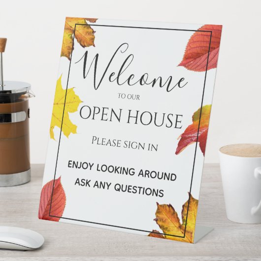 オープンハ実在ウスエステートのサイン実在エステート秋 台座サイン (インサイチュ)
