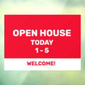 オープンハ赤と白ウス ウィンドウサイン (シート3)