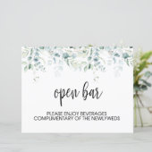 オープンバーサイン – ユーカリ結婚プス (スタンド正面)