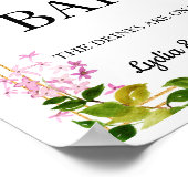 オープンバーピンク結婚フローラのサイン8x10ポスター ポスター (角)