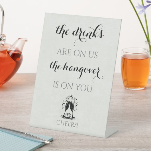 オープンバー二日酔い 台座サイン (インサイチュ)