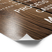 オープンバー木製カントリーバーンドウェディングパーティー フォトプリント            (角)