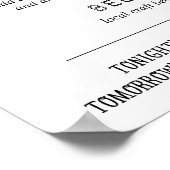 オープンバー | ウェディングバーメニュー看板 ポスター (角)