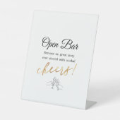 オープンバー 台座サイン (正面)