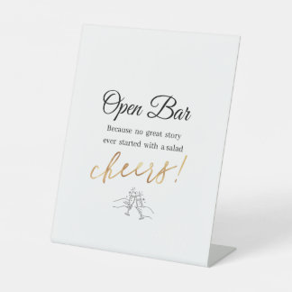 オープンバー 台座サイン