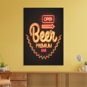 オープンビールバー キャンバスプリント (インサイチュ (リビング))