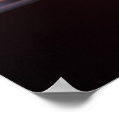 オープンブックとサンセット写真 ポスター (角)