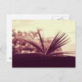 オープンブックの写真 ポストカード (正面/裏面)