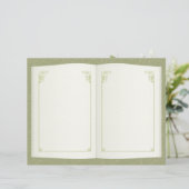 オープンブックアートデコヴィンテージスクラップブック紙 (スタンド正面)