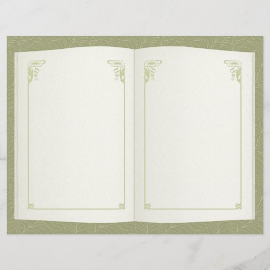 オープンブックアートデコヴィンテージスクラップブック紙 (正面)