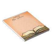 オープンブックイラストレーション先生ギフト ノートパッド (アングル)