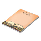 オープンブックイラストレーション先生ギフト ノートパッド (回転)