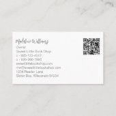 オープンブック花本屋 名刺 (裏面)