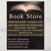 オープンブック、書店の広告 チラシ (正面)