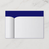 オープンブック – 濃い青00066 名刺 (裏面)