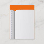 オープンブック(縦) – オレンジ色FF6600 名刺 (裏面)