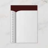 オープンブック（縦） – ダークブラウン330000 名刺 (裏面)