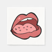 オープンマウス紙ナプキンス スタンダードカクテルナプキン (正面)