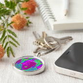 オープンマウス紫色の顔サンダー_コーブ キーホルダー (側面)