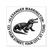 オープンマウスCrocodile名差出人住所R セルフインキングスタンプ (デザイン)