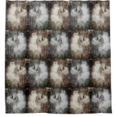 オープンミルクウィードの鞘 | 絹と種子 | フィルター シャワーカーテン (正面)