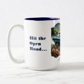 オープンロードのコーヒーマグをヒット ツートーンマグカップ (左)