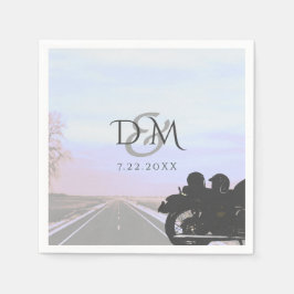 オープンロードオートバイウェディングレセプションカクテル スタンダードカクテルナプキン