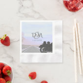 オープンロードオートバイウェディングレセプションカクテル 縁ありカクテルナプキン (インサイチュ)