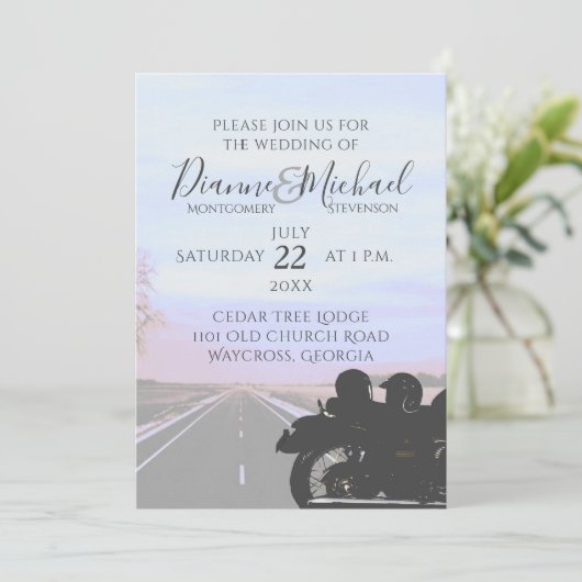 オープンロードバイクの結婚夢 招待状 (スタンド正面)