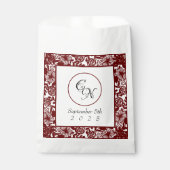 オープンワークのモノグラムホワイトブルゴーニュ結婚ーズ フェイバーバッグ (正面)