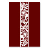 オープンワークエレガントマルーンBurgandy テーブルナンバー (裏面)