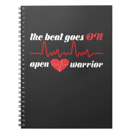 オープン後のハート手術バイパス回復が良くなる ノートブック (正面)