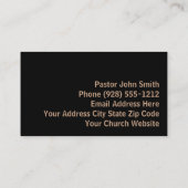 オープン聖書クロスロゴチャーチ牧師 名刺 (裏面)